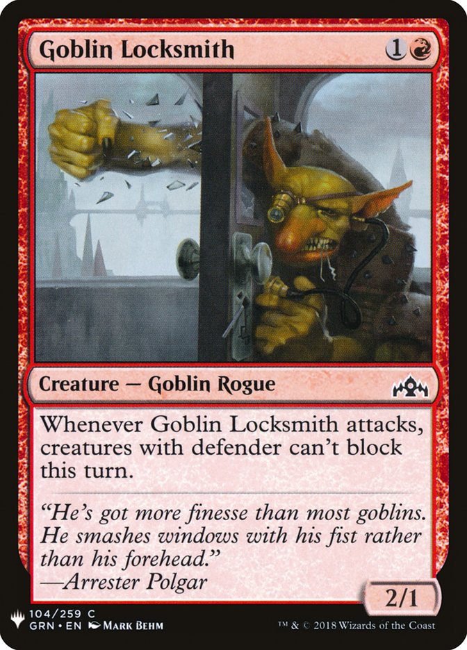 Goblin Locksmith [Mystery Booster] | Yard's Games Ltd