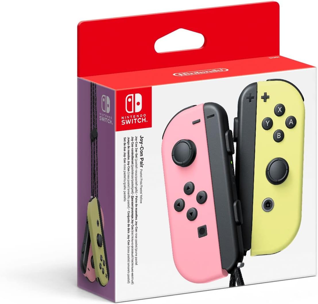 Nintendo Switch Joy-Cons - Pastel Pink/Pastel Yellow [New] | Yard's Games Ltd