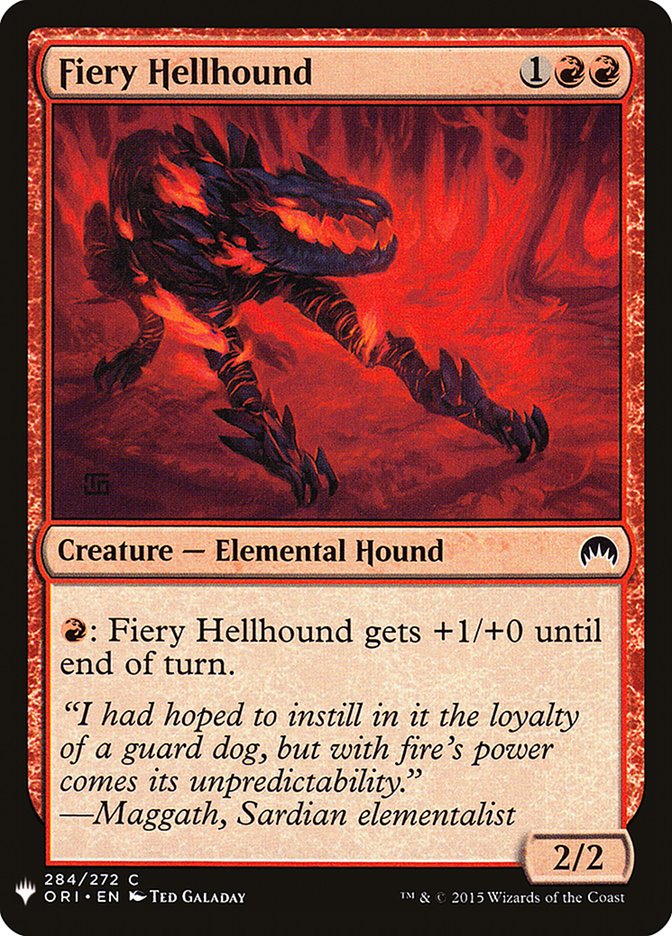 Fiery Hellhound [Mystery Booster] | Yard's Games Ltd