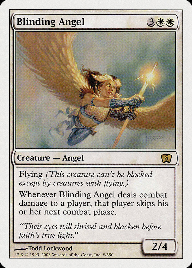 Blinding Angel (8th Edition) [Oversize Cards] | Yard's Games Ltd