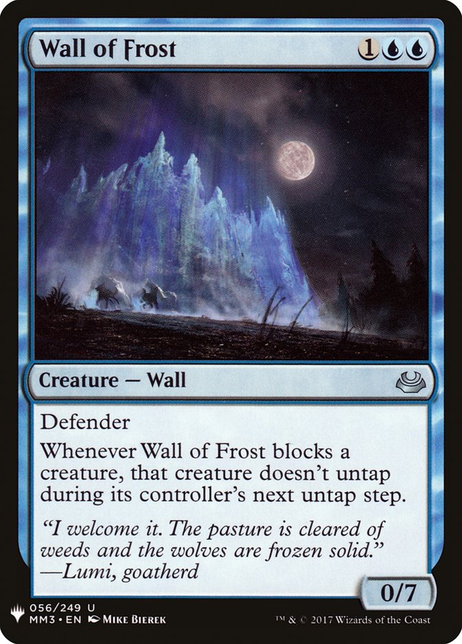 Wall of Frost [Mystery Booster] | Yard's Games Ltd