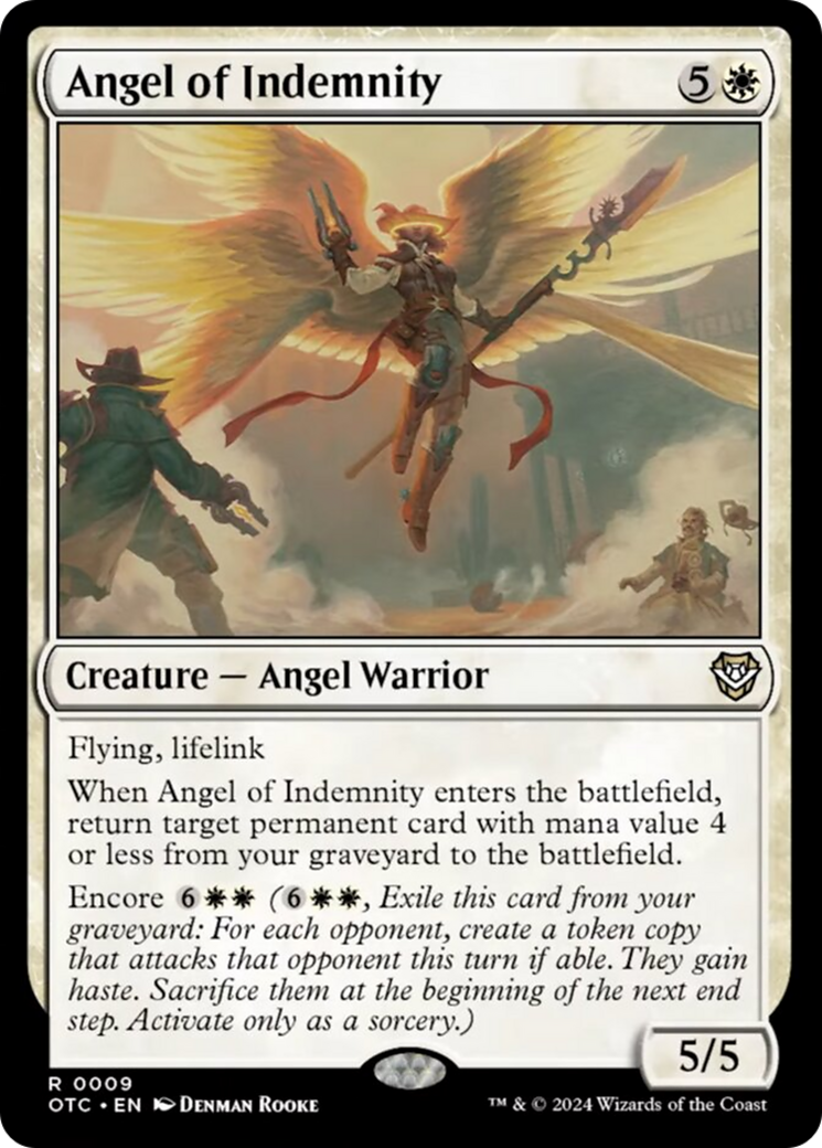 Angel of Indemnity [Outlaws of Thunder Junction Commander] | Yard's Games Ltd