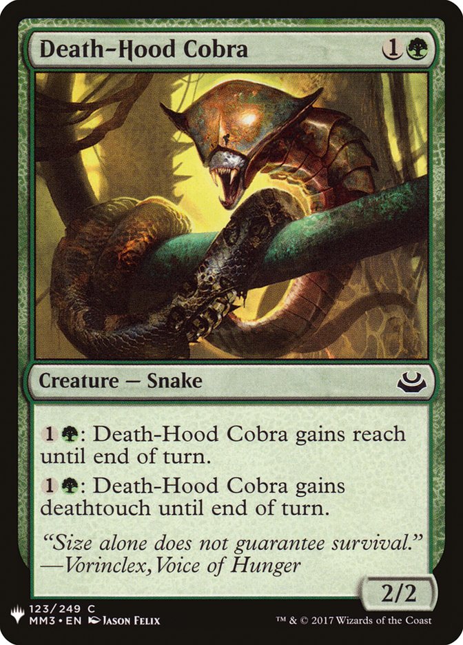 Death-Hood Cobra [Mystery Booster] | Yard's Games Ltd