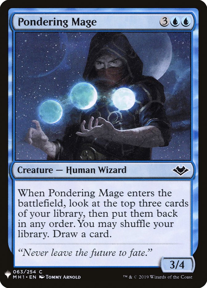 Pondering Mage [Mystery Booster] | Yard's Games Ltd