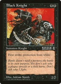 Black Knight (Oversized) [Oversize Cards] | Yard's Games Ltd