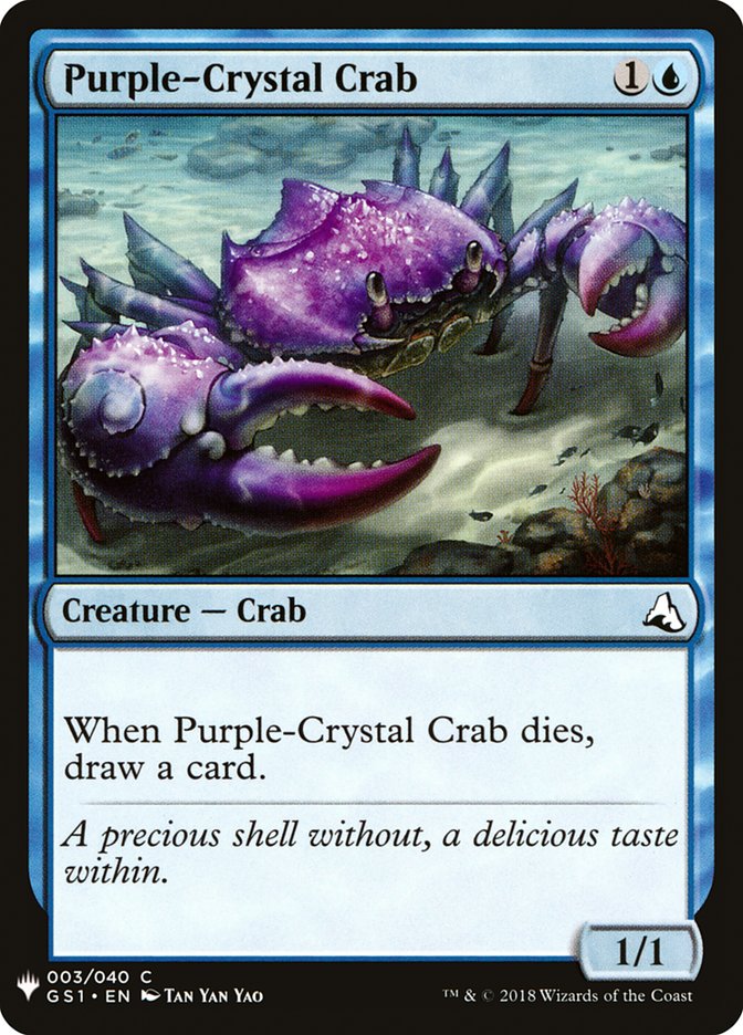 Purple-Crystal Crab [Mystery Booster] | Yard's Games Ltd