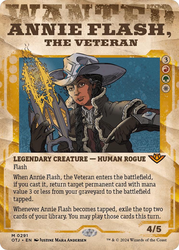 Annie Flash, the Veteran (Showcase) [Outlaws of Thunder Junction] | Yard's Games Ltd