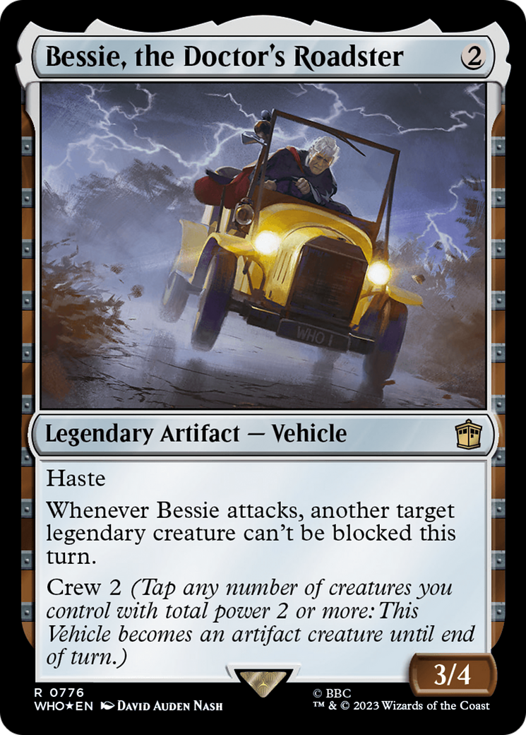 Bessie, the Doctor's Roadster (Surge Foil) [Doctor Who] | Yard's Games Ltd