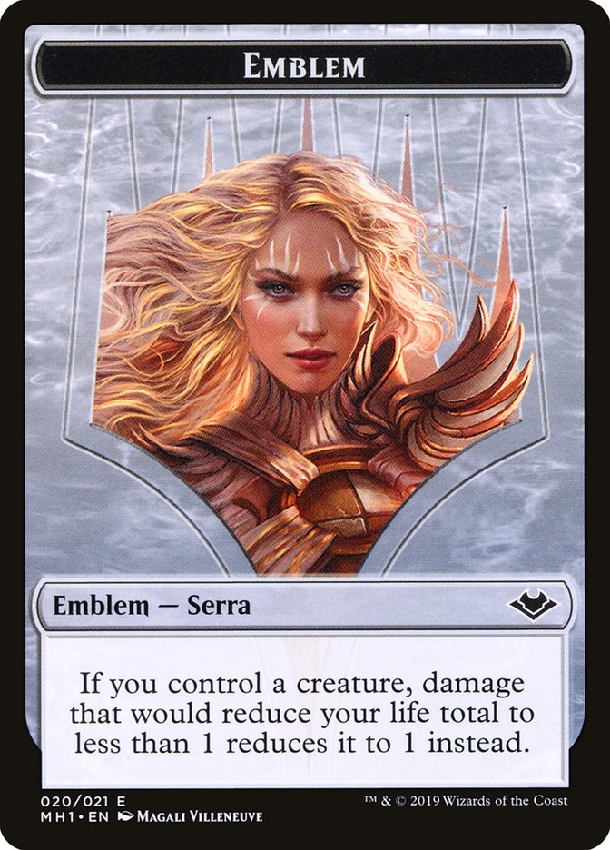 Serra the Benevolent Emblem [Modern Horizons Tokens] | Yard's Games Ltd