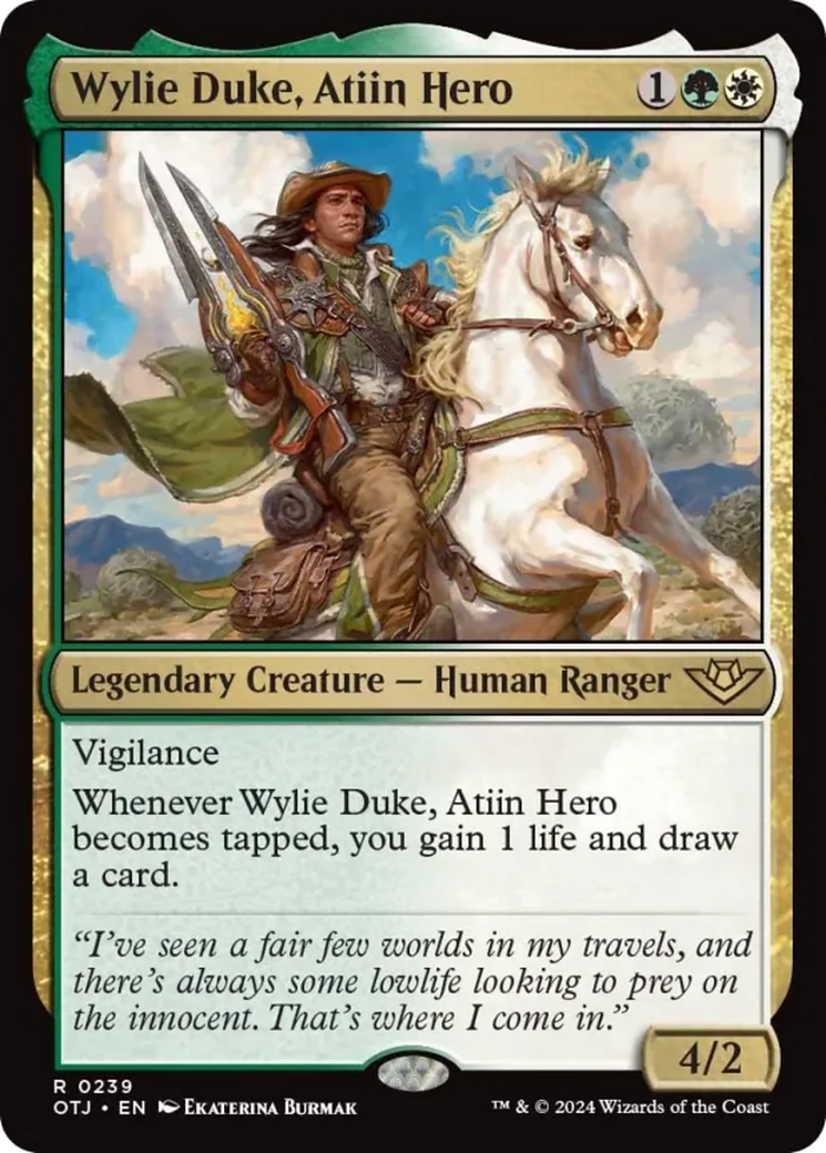Wylie Duke, Atiin Hero [Outlaws of Thunder Junction] | Yard's Games Ltd