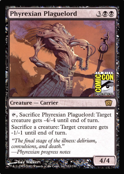 Phyrexian Plaguelord (San Diego Comic Con Oversized) [Oversize Cards] | Yard's Games Ltd