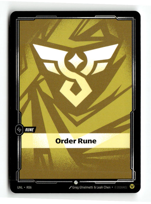 Order Rune | Near Mint / English / Normal