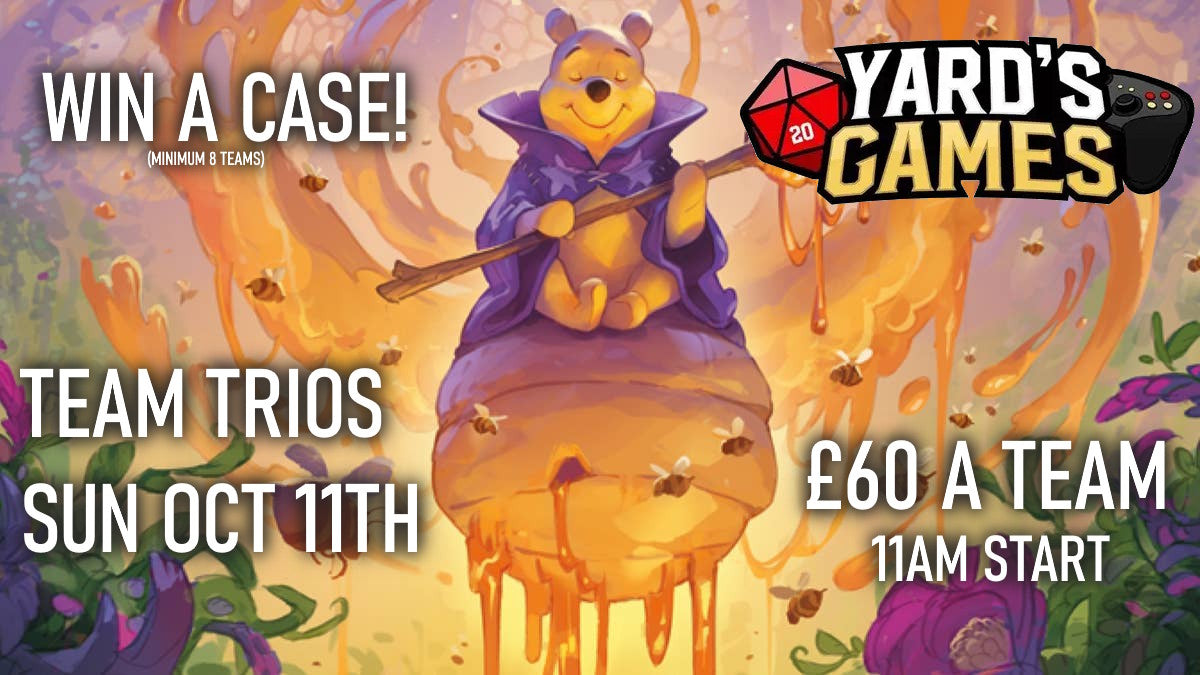 SINGLE TICKET Lorcana Team Trios Tournament! Win a Case! Sunday 11th October 2026