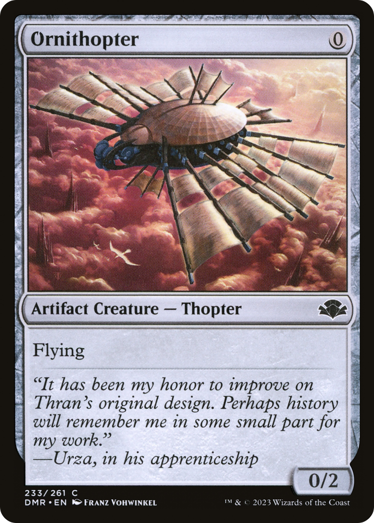 Ornithopter [Dominaria Remastered] | Yard's Games Ltd