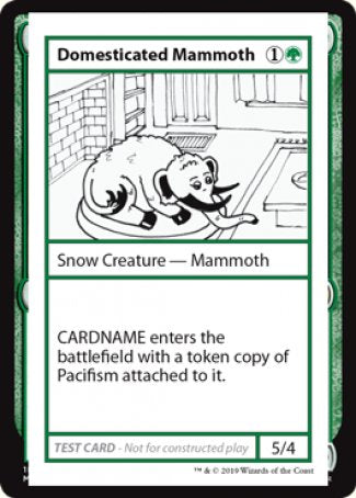 Domesticated Mammoth (2021 Edition) [Mystery Booster Playtest Cards] | Yard's Games Ltd