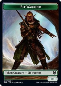 Elf Warrior // Koma's Coil Double-Sided Token [Kaldheim Tokens] | Yard's Games Ltd