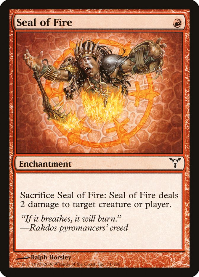 Seal of Fire [Dissension] | Yard's Games Ltd