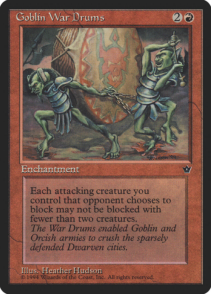 Goblin War Drums (Heather Hudson) [Fallen Empires] | Yard's Games Ltd