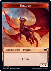 Dragon // Thopter Double-Sided Token [Kaldheim Commander Tokens] | Yard's Games Ltd