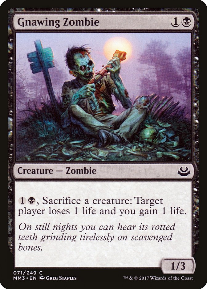 Gnawing Zombie [Modern Masters 2017] | Yard's Games Ltd