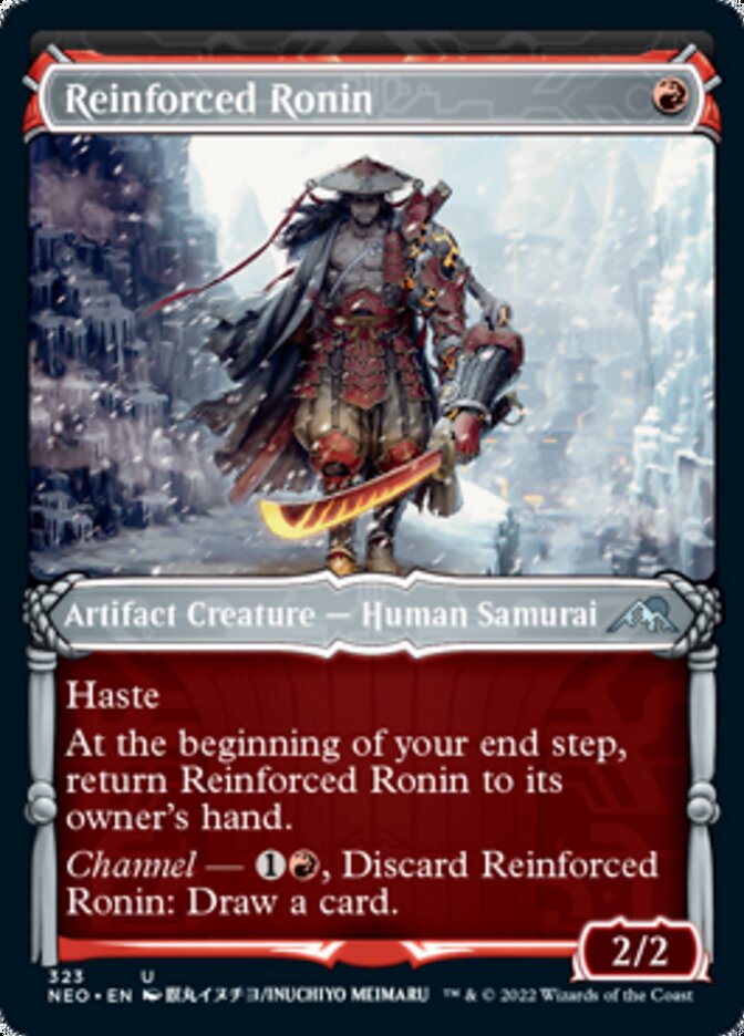 Reinforced Ronin (Showcase Samurai) [Kamigawa: Neon Dynasty] | Yard's Games Ltd