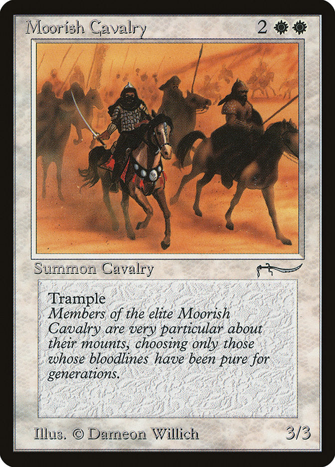 Moorish Cavalry (Light Mana Cost) [Arabian Nights] | Yard's Games Ltd