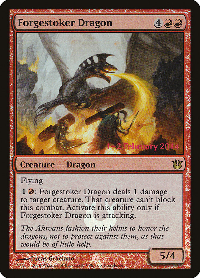 Forgestoker Dragon [Born of the Gods Prerelease Promos] | Yard's Games Ltd
