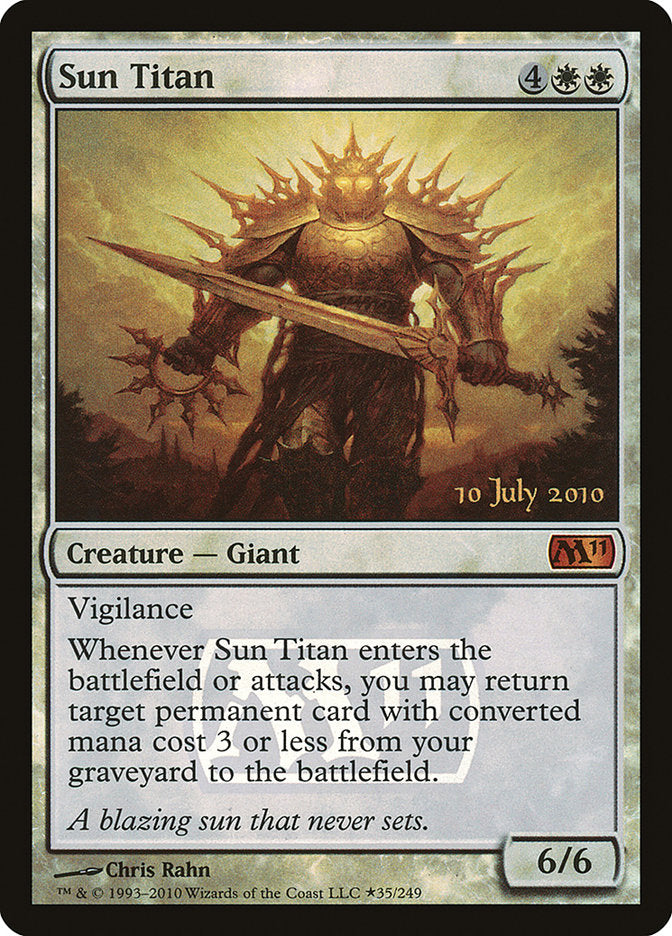 Sun Titan [Magic 2011 Prerelease Promos] | Yard's Games Ltd