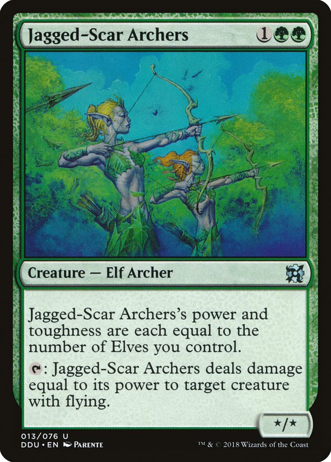 Jagged-Scar Archers [Duel Decks: Elves vs. Inventors] | Yard's Games Ltd