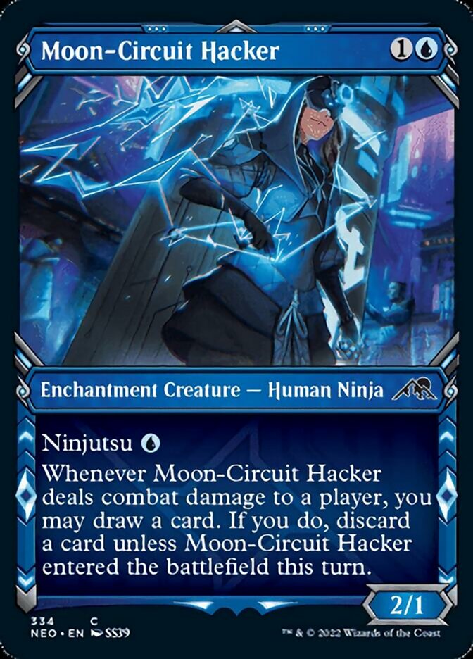 Moon-Circuit Hacker (Showcase Ninja) [Kamigawa: Neon Dynasty] | Yard's Games Ltd