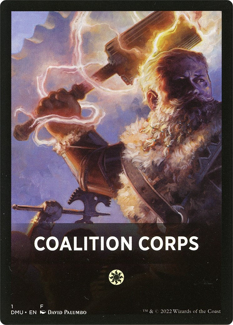 Coalition Corps Theme Card [Dominaria United Tokens] | Yard's Games Ltd