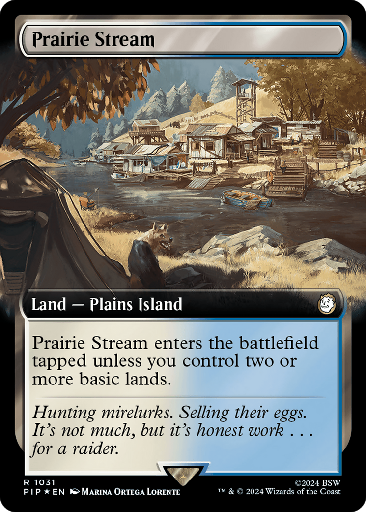 Prairie Stream (Extended Art) (Surge Foil) [Fallout] | Yard's Games Ltd