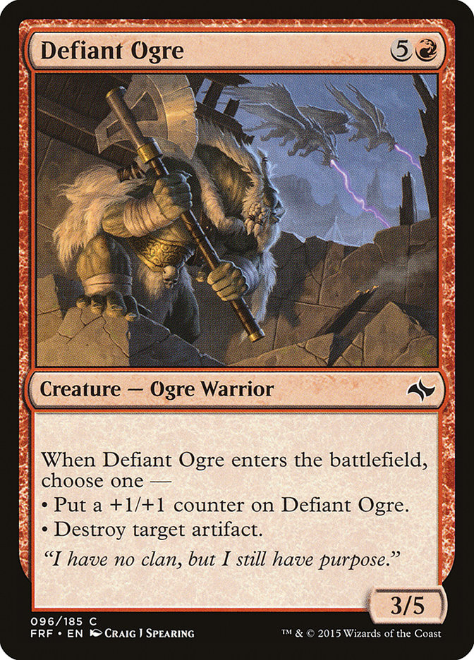 Defiant Ogre [Fate Reforged] | Yard's Games Ltd