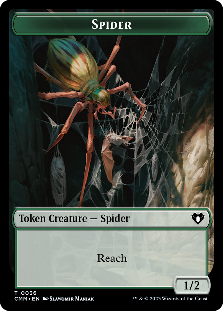 Eldrazi Scion // Spider Double-Sided Token [Commander Masters Tokens] | Yard's Games Ltd