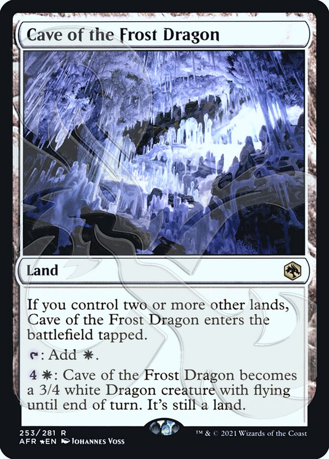 Cave of the Frost Dragon (Ampersand Promo) [Dungeons & Dragons: Adventures in the Forgotten Realms Promos] | Yard's Games Ltd