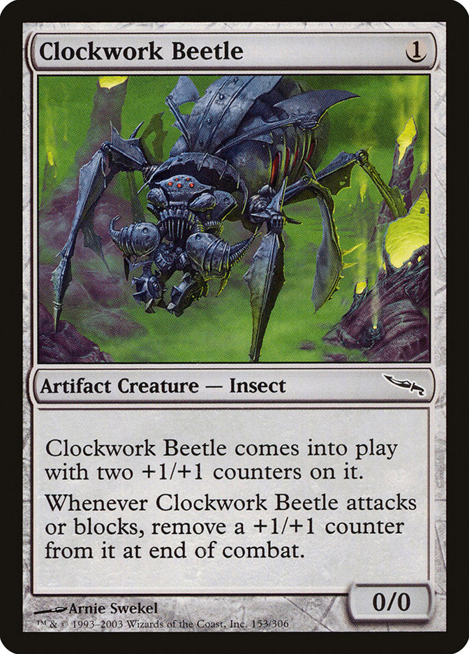 Clockwork Beetle [Mirrodin] | Yard's Games Ltd