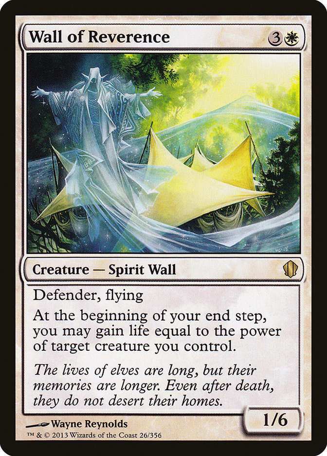Wall of Reverence [Commander 2013] | Yard's Games Ltd