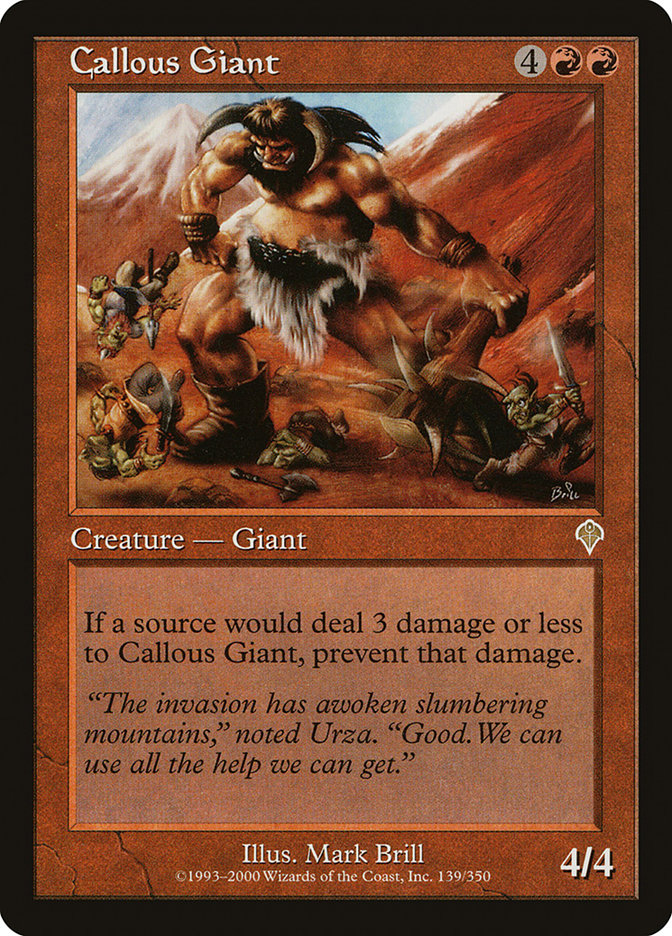 Callous Giant [Invasion] | Yard's Games Ltd