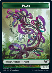 Plant // Treasure Double-Sided Token [Kamigawa: Neon Dynasty Commander Tokens] | Yard's Games Ltd