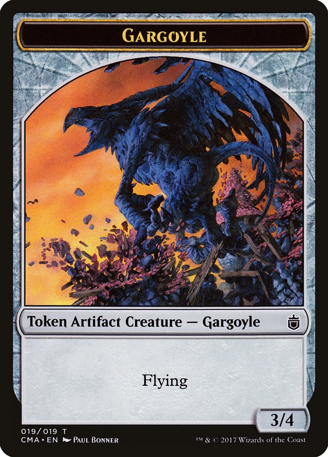 Gargoyle Token [Commander Anthology Tokens] | Yard's Games Ltd
