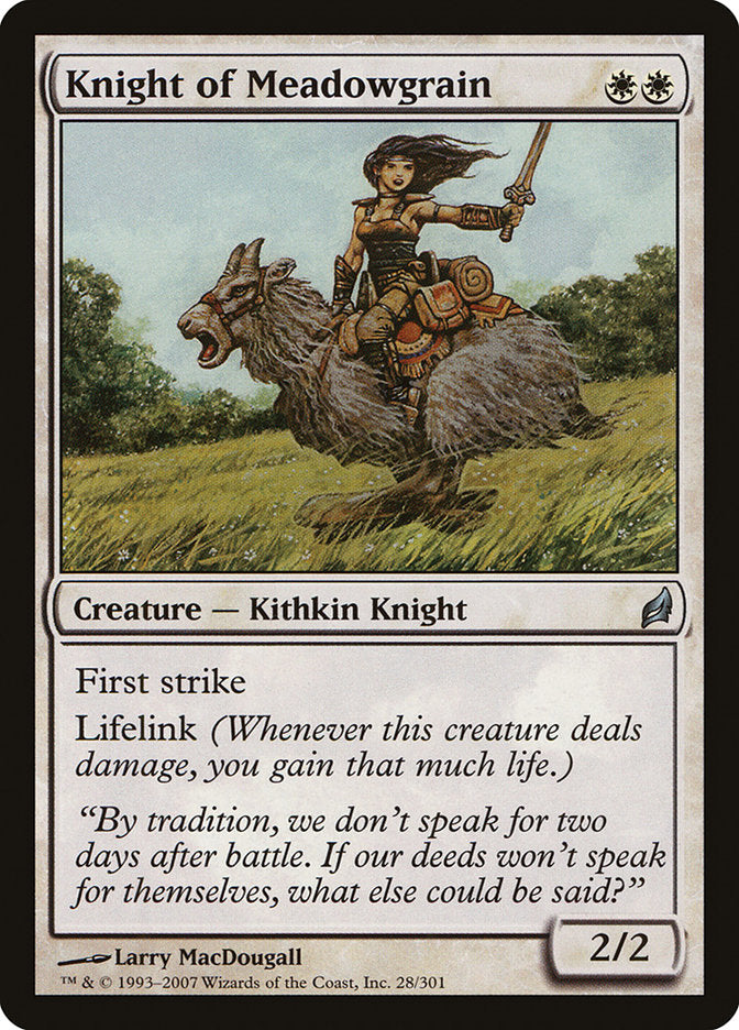 Knight of Meadowgrain [Lorwyn] | Yard's Games Ltd