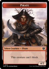 Pirate // Pegasus Double-Sided Token [Wilds of Eldraine Commander Tokens] | Yard's Games Ltd