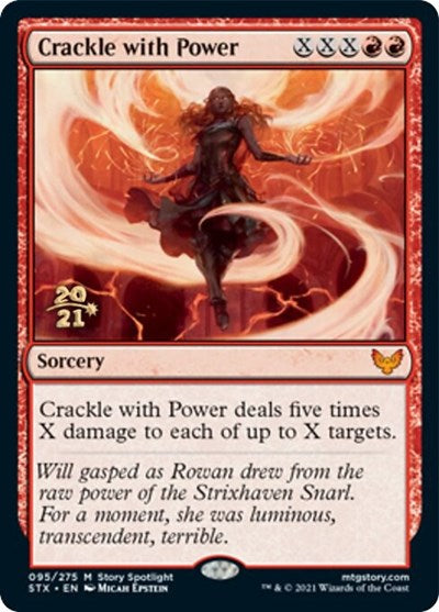 Crackle with Power [Strixhaven: School of Mages Prerelease Promos] | Yard's Games Ltd