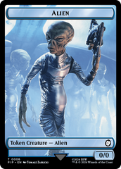 Alien // Clue Double-Sided Token [Fallout Tokens] | Yard's Games Ltd