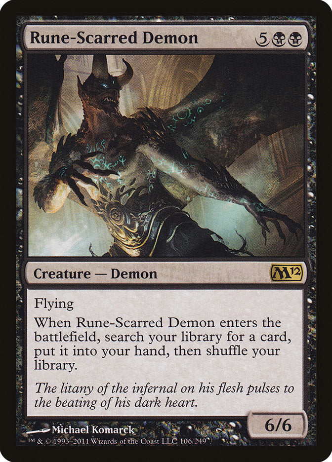 Rune-Scarred Demon [Magic 2012] | Yard's Games Ltd