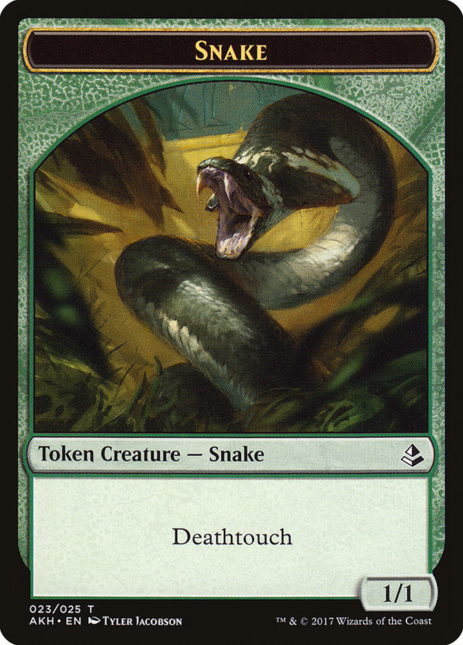 Snake Token [Amonkhet Tokens] | Yard's Games Ltd