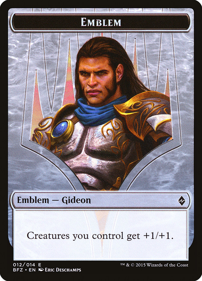 Gideon, Ally of Zendikar Emblem [Battle for Zendikar Tokens] | Yard's Games Ltd