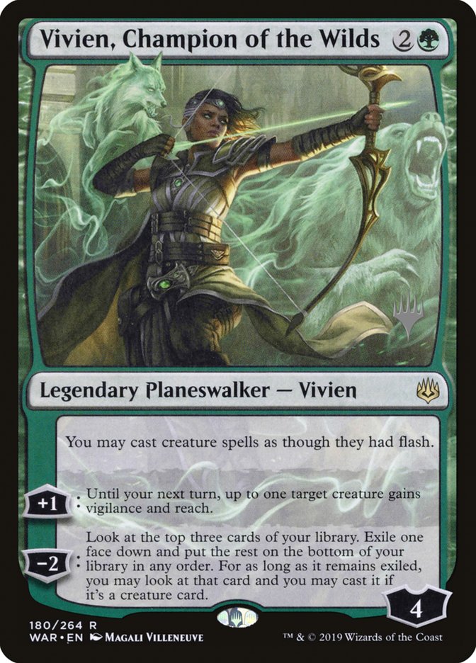 Vivien, Champion of the Wilds (Promo Pack) [War of the Spark Promos] | Yard's Games Ltd