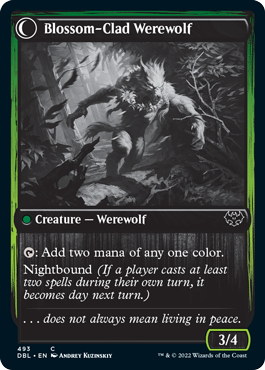 Weaver of Blossoms // Blossom-Clad Werewolf [Innistrad: Double Feature] | Yard's Games Ltd