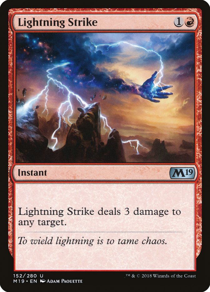 Lightning Strike [Core Set 2019] | Yard's Games Ltd